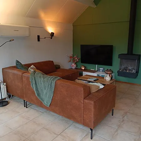 Rustig Boshuis Lunteren, Veluwe, Tuin En Haard Ferienhaus *