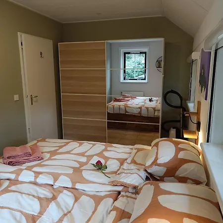 Rustig Boshuis Lunteren, Veluwe, Tuin En Haard Ferienhaus Lunteren