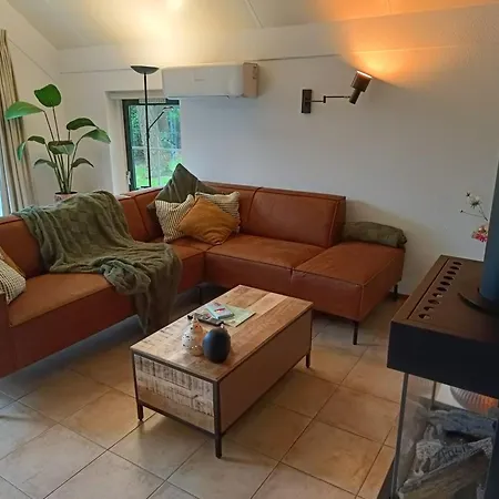 Rustig Boshuis Lunteren, Veluwe, Tuin En Haard Ferienhaus *