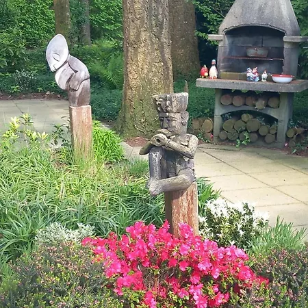 Ferienhaus Rustig Boshuis Lunteren, Veluwe, Tuin En Haard *